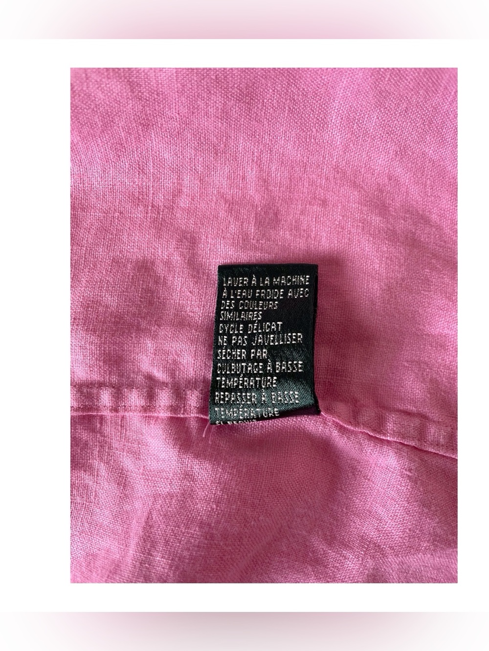 Lauren Ralph Lauren Pink Sleeveless Linen Women’s Shirt, XL - Picture 8 of 12